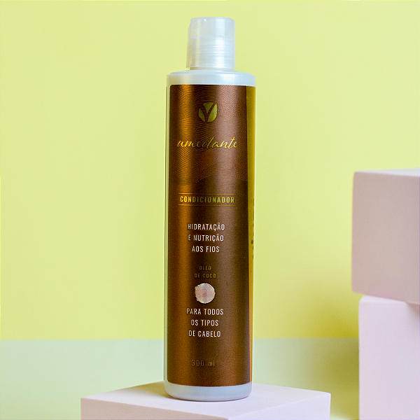 Condicionador Umectante 300 ml - umectação intensa com óleo de coco - Viver+