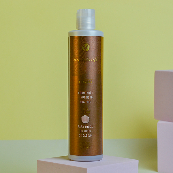 Shampoo Umectante 300 ml - umectação intensa com óleo de coco - Viver+