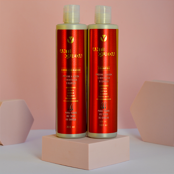 Kit Shampoo e Condicionador Antiqueda 300 ml -previne e combate a queda (2 produtos) Viver+