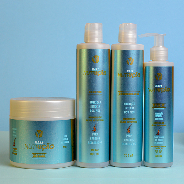 Kit Maxx Nutrição - renovação e nutrição capilar (4 produtos) Viver+
