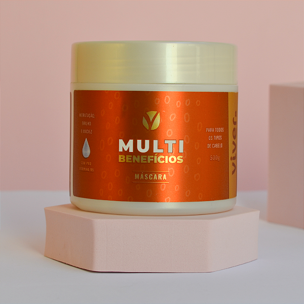 Máscara Multibenefícios 500 g - com pró-Vitamina B5  Viver+