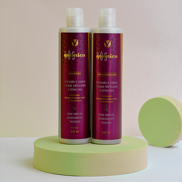 Kit Shampoo e Condicionador Pós-Química 300 ml (2 produtos) Viver+