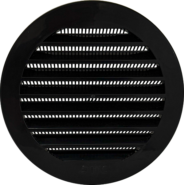 Grade de Ventilação para Vidro 150 Mm Preta