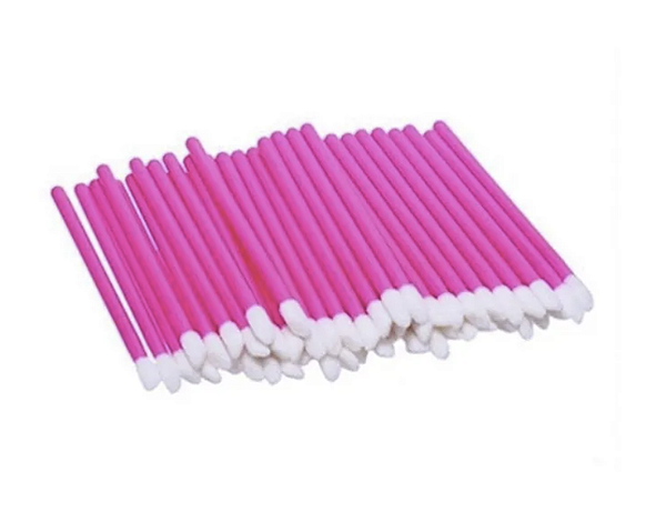 Aplicador de Batom Descartável Rosa - 50un