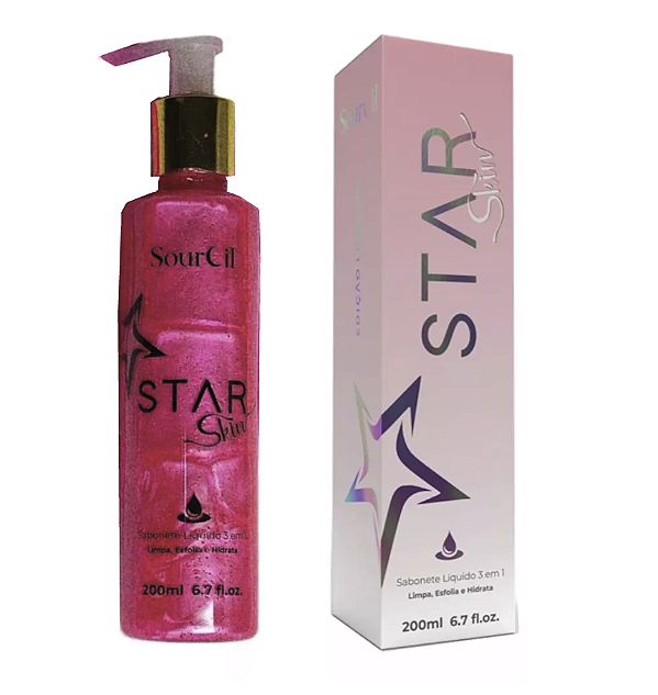 Sabonete Líquido Esfoliante 3 em 1 Star Skin - Sourcil