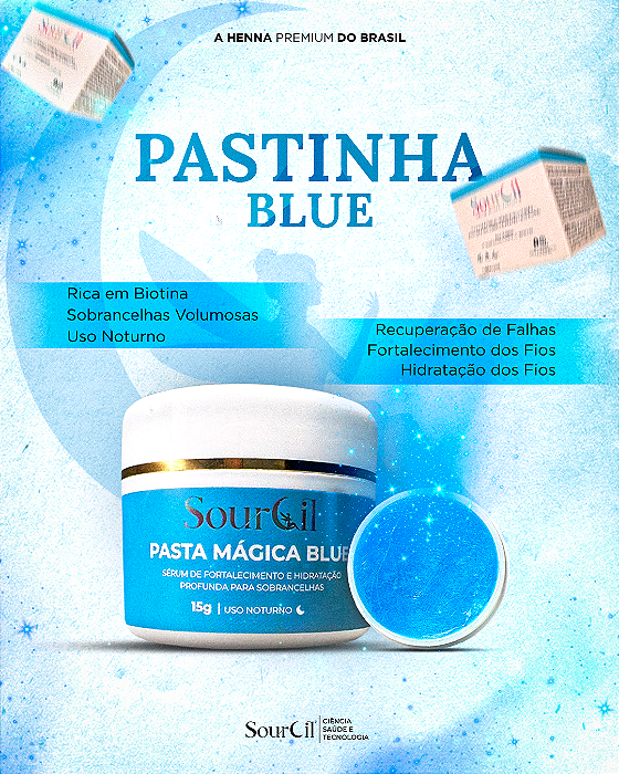 Pasta Mágica Sourcil Blue 15g