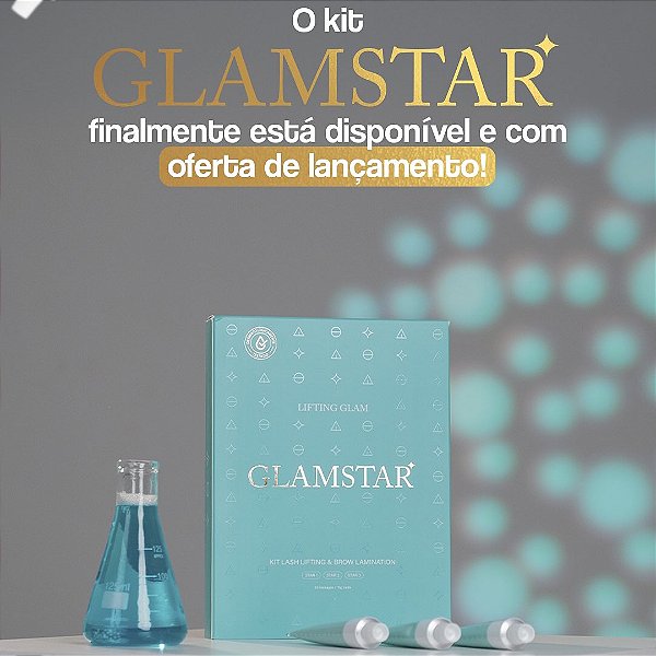 Kit para Brow Lamination e Lash Lifting Glamstar Lifting Glam 15g