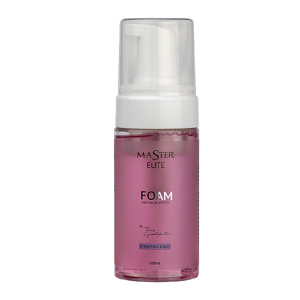 Espuma de Limpeza para Cílios e Sobrancelhas Foam D-Pantenol e Açai Master Elite 100mL
