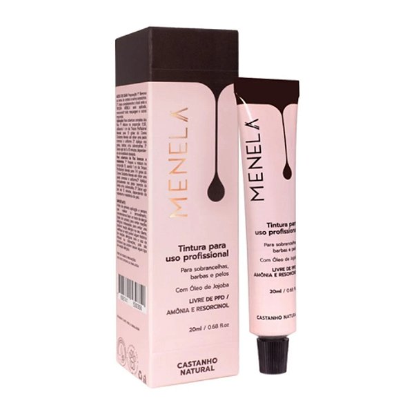 Tintura Profissional para Sobrancelhas Cílios e Barba Menela 20mL