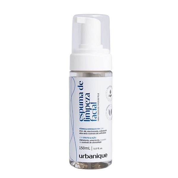 Espuma de Limpeza Facial Hidratante Urbanique 150mL