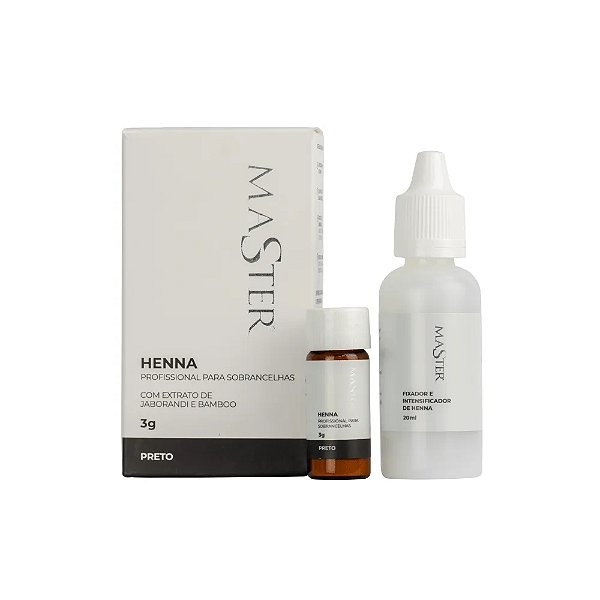 Henna para Sobrancelhas Master 3g com Fixador 20mL
