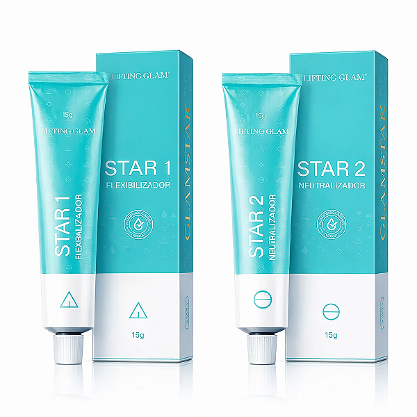 Kit Passo 1 e 2 Glamstar Lifting Glam 15g