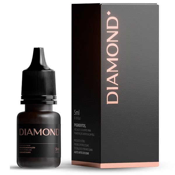 Pigmento Inôrganico para Micropigmentação de Sobrancelhas Diamond 5mL