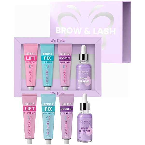 Kit Brow e Lash Supreme We Bella By Lu Boscarato 15g