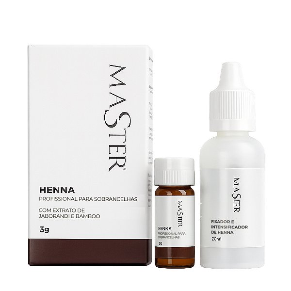 Henna para Sobrancelhas Master 3g com Fixador 20mL