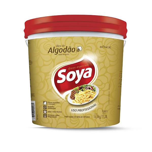 Óleo de Algodão Soya 14,5kg / 15,8L
