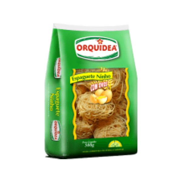 Macarrão Orquídea Massa Ninho com Ovos Espaguete 500g