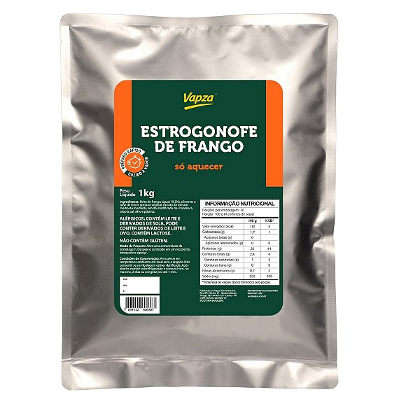 Estrogonofe de Frango Vapza 1kg