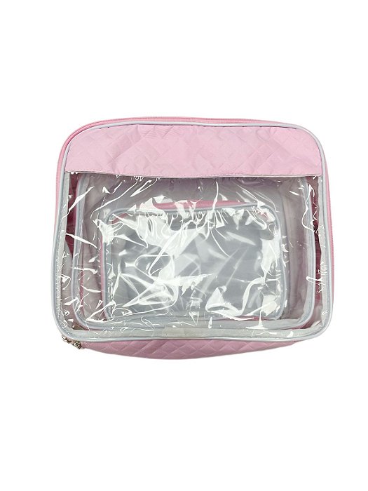 Kit c/ 3 Necessaire Rosa