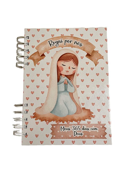 planner 365 dias com Deus | Nossa Senhora - Cor: Rosa