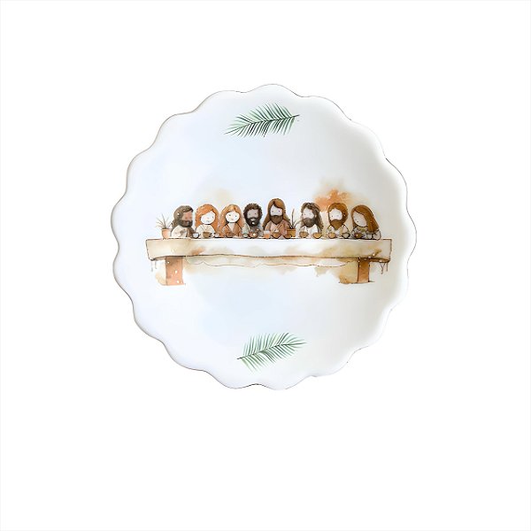 Mini Prato Santa Ceia 10cm