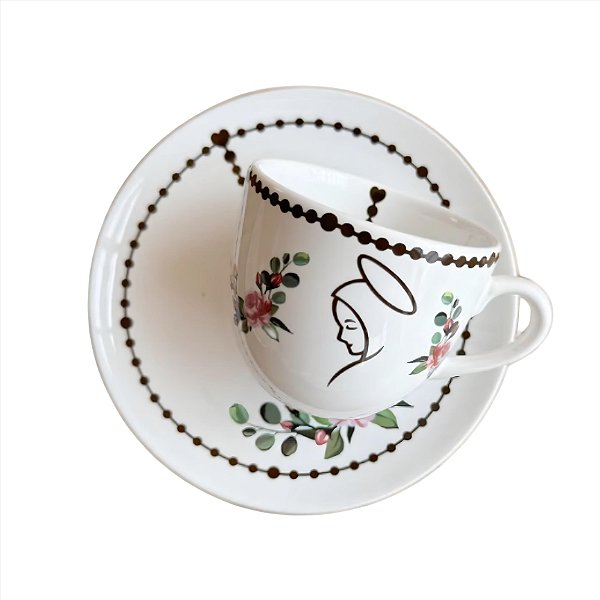 Xicara de Chá Porcelana Nossa Senhora 200ml