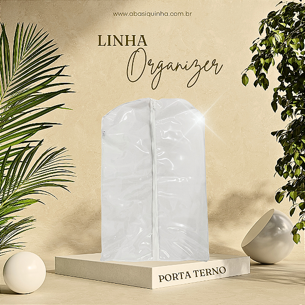 Capa Porta Terno Com Zíper Para Roupas, Camisas E Ternos