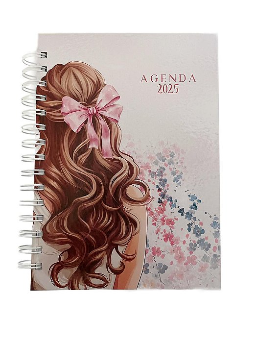 Agenda de 2025 | Cabelos Ondulados Rosa