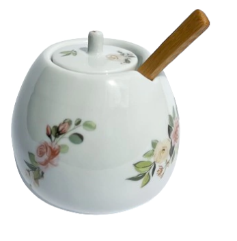 Açucareiro em Porcelana Roses 250ml
