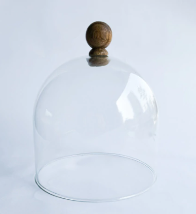 Cúpula Vidro Bolinha 18cm