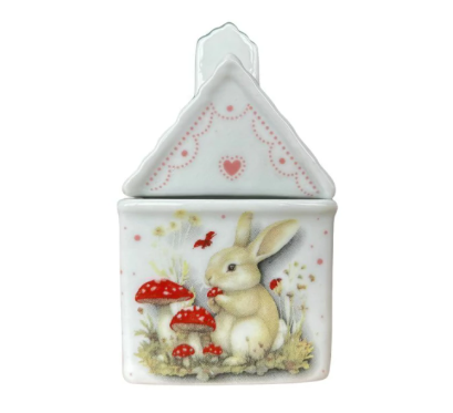 Casinha em Porcelana P Garden Rosa