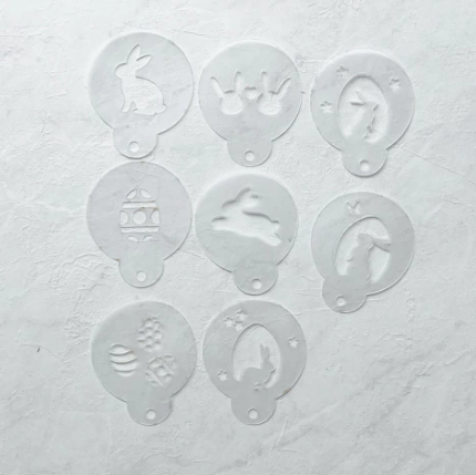 Kit com 8 Moldes Para Arte Em Café páscoa