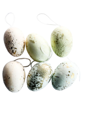 Kit de Ovos Decorativos Mesclado Verde e Azul 6cm (OV004P)
