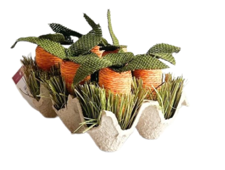 Bandeja c/ Cenouras Decorativas 13cm (CE052)