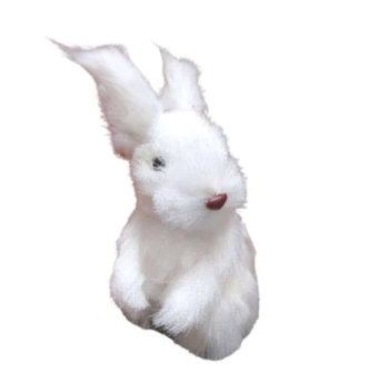 Coelho Branco em Pé 22cm