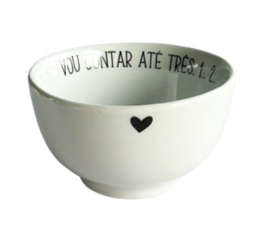 Bowl Porcelana Frase de Mãe Vou Contar 400ml