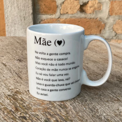 Caneca frases de mãe