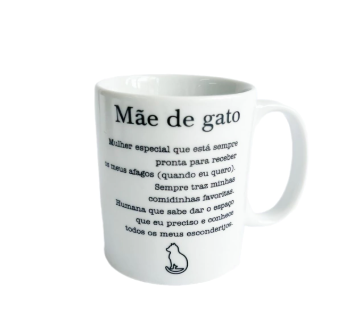 Caneca Personalizada 250ml- Mãe de Gato