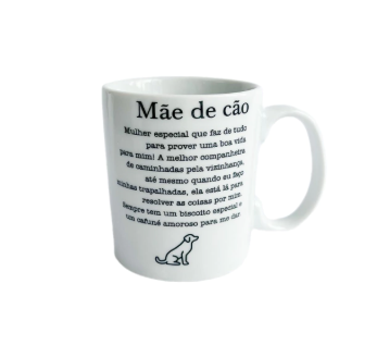 Caneca Personalizada 250ml- Mãe de Cão