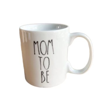 Caneca em Porcelana Mãe -Estampa Mom To Be 250ml