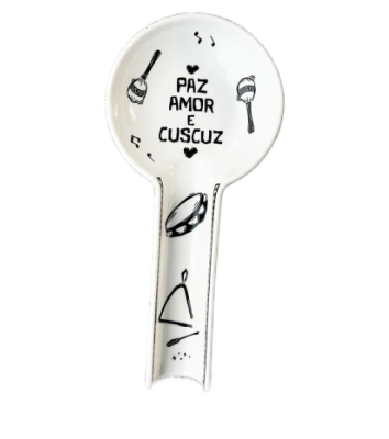 Descanso de Colher Porcelana Paz