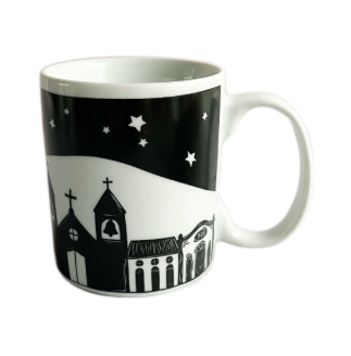 Caneca em Porcelana Junina Vila 250ml