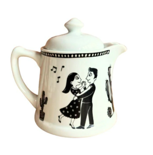 Bule Porcelana Coleção Cordel 500ml