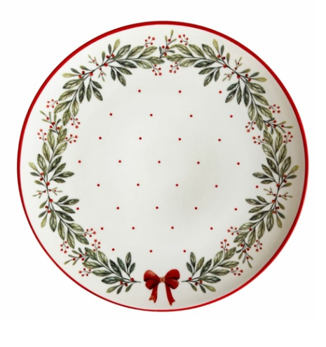 Prato Raso Noel Guirlanda 26cm