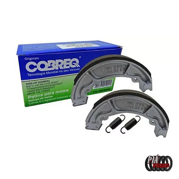 Lona Patim Freio Titan 150 160 Fan 150 Tras/diant Cobreq