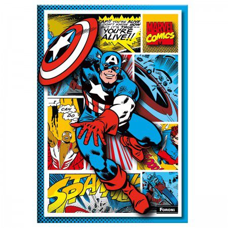 CADERNO BROCHURA CAPA DURA MARVEL COMICS 80 FLS