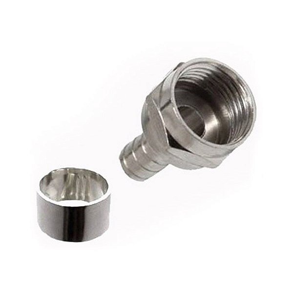 CONECTOR F PARA CRIMPAR RG-59 - COM ANEL PIX