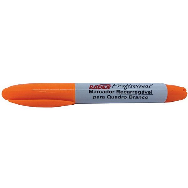 MARCADOR QUADRO BRANCO PROFISSIONAL CLIP LARANJA