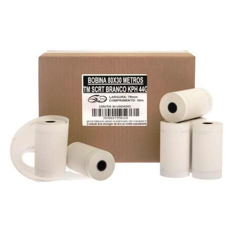 BOBINA TERMICA 80MMX30M 1 VIA BRANCA 44G SILFER