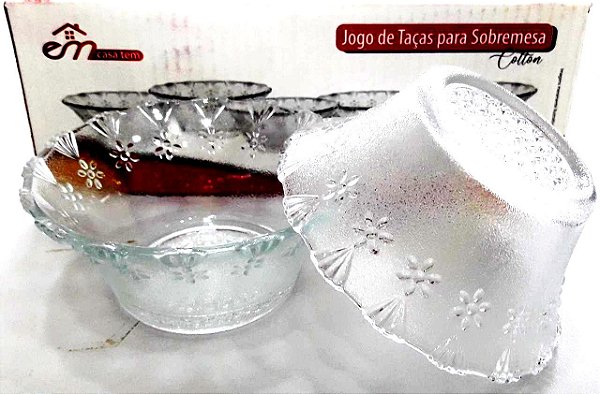 JOGO DE TACAS DE SOBREMESA COTTON 6 PCS INGÁ